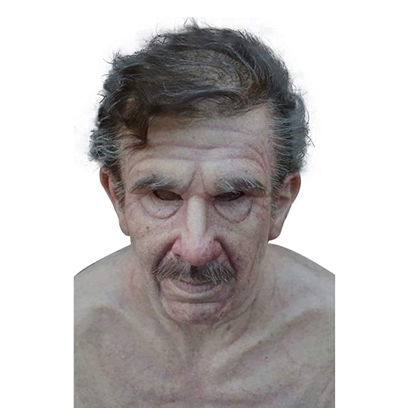 Elderly Man Character Costume Mask Halloween Cosplay Prop | ventumra