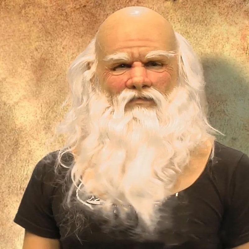 Elderly Man Character Costume Mask Halloween Cosplay Prop | ventumra