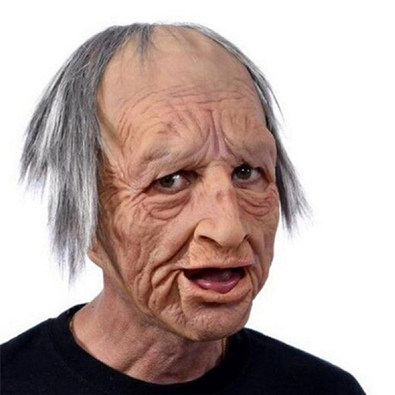Elderly Man Character Costume Mask Halloween Cosplay Prop | ventumra