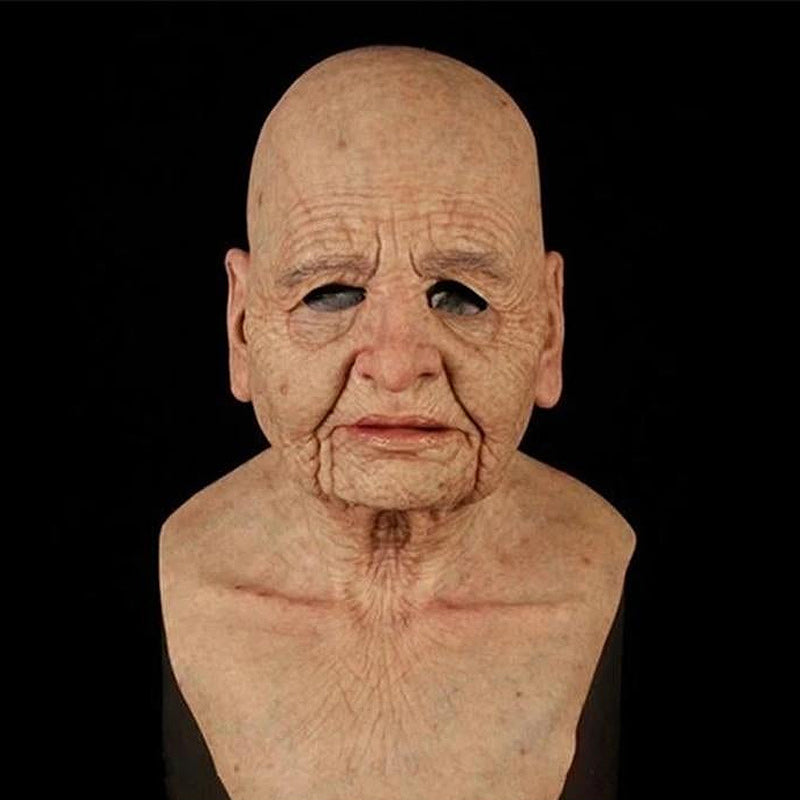 Elderly Man Character Costume Mask Halloween Cosplay Prop | ventumra