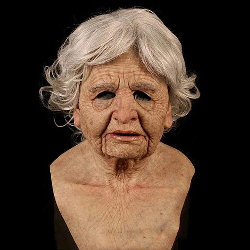 Elderly Man Character Costume Mask Halloween Cosplay Prop | ventumra