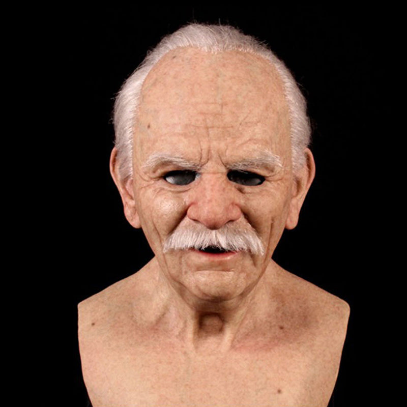 Elderly Man Character Costume Mask Halloween Cosplay Prop | ventumra