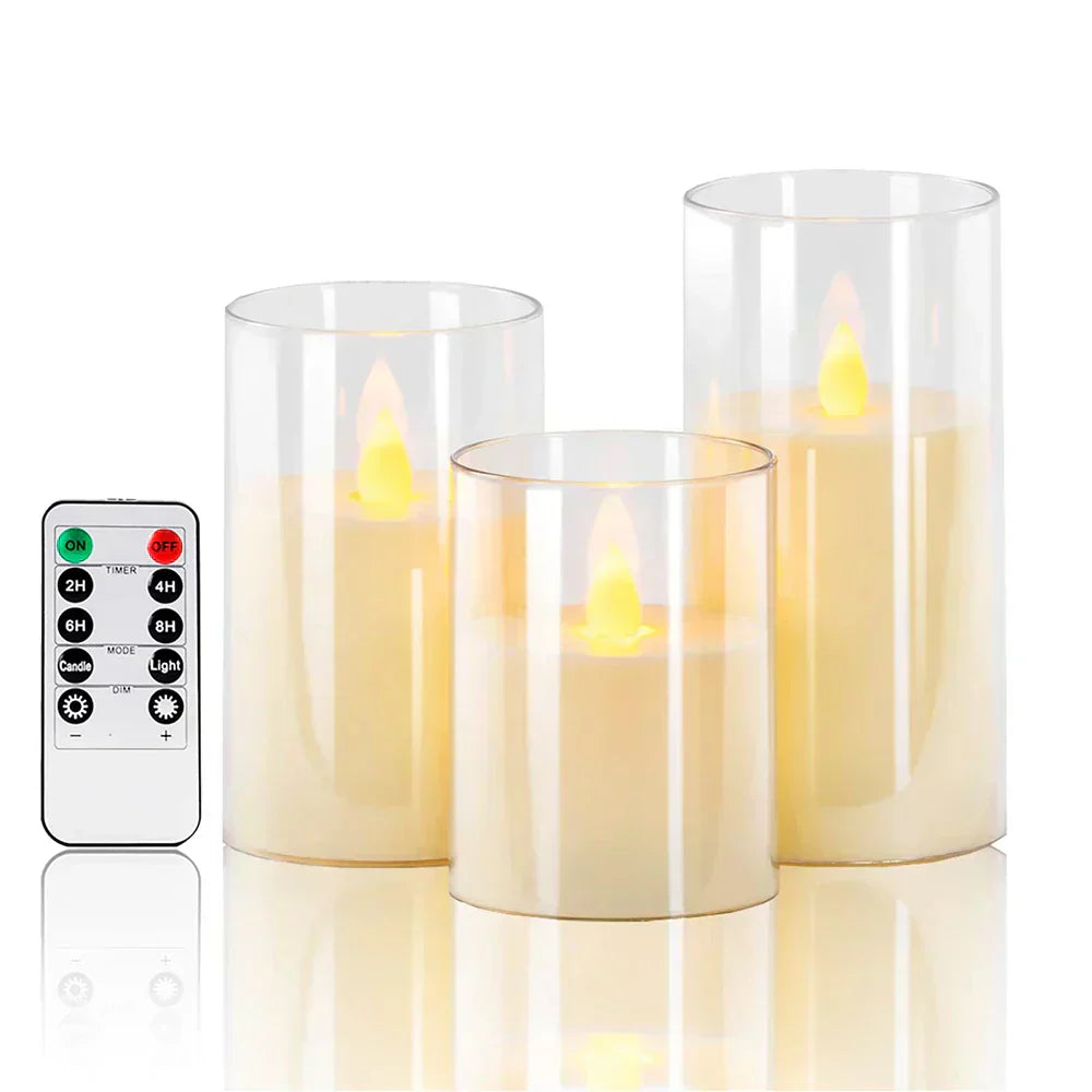 Realistic LED Flameless Candles Set | ventumra