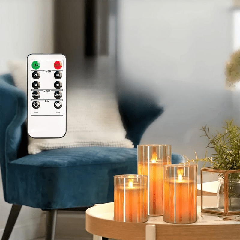 Realistic LED Flameless Candles Set | ventumra