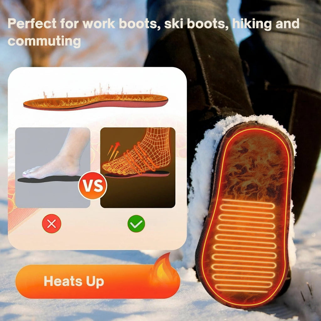 Heated Insoles UK – Rechargeable Thermal Shoe Inserts for Winter Comfort | ventumra