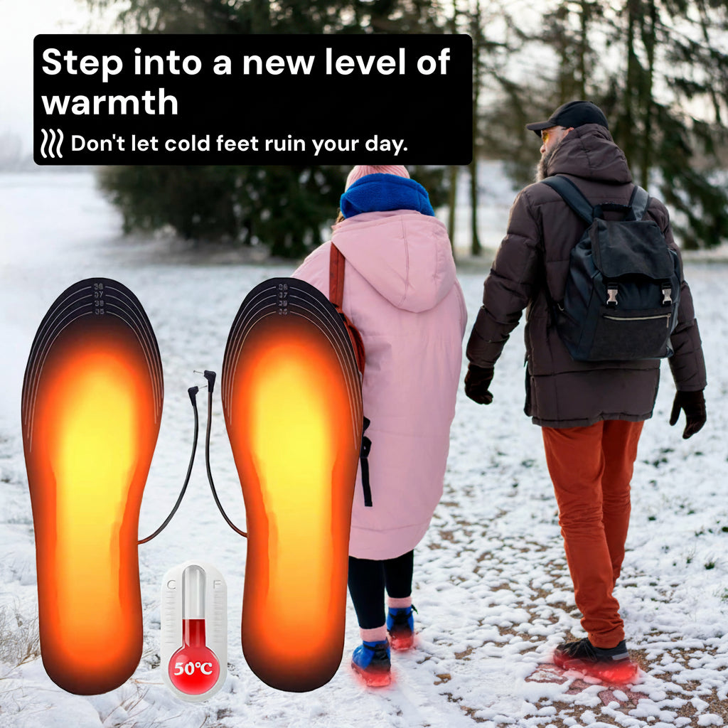 Heated Insoles UK – Rechargeable Thermal Shoe Inserts for Winter Comfort | ventumra