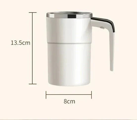 Rechargeable Self-Stirring Coffee Mug – Portable Electric Stainless Steel Mixer with Magnetic Rotation for Effortless Brewing | ventumra