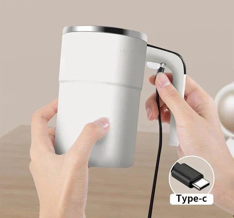 Rechargeable Self-Stirring Coffee Mug – Portable Electric Stainless Steel Mixer with Magnetic Rotation for Effortless Brewing | ventumra