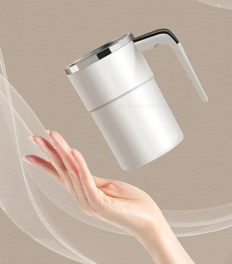 Rechargeable Self-Stirring Coffee Mug – Portable Electric Stainless Steel Mixer with Magnetic Rotation for Effortless Brewing | ventumra