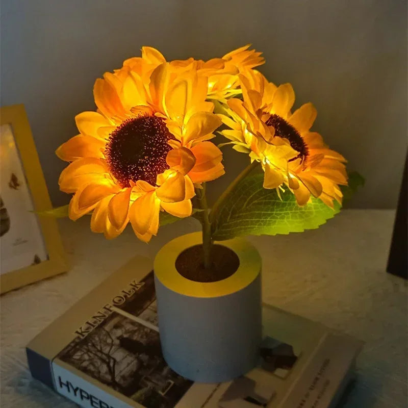 Rechargeable Sunflower Night Lamp | ventumra