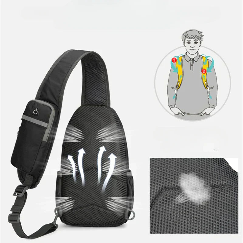 SecurePack Anti-Theft Waterproof Multi-Pocket Shoulder Backpack – Lightweight Crossbody Travel Bag | ventumra