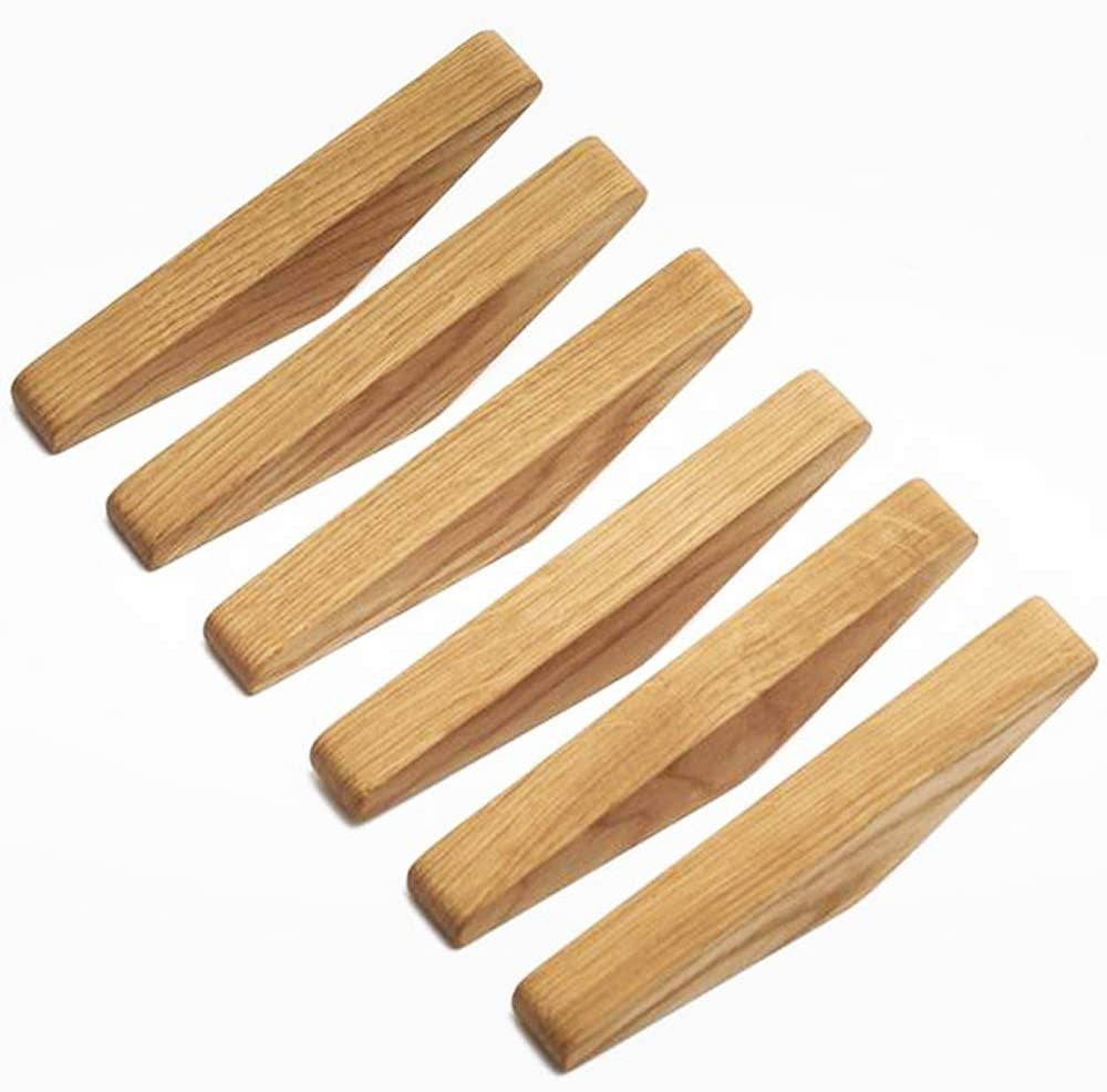 Set of Wall Hooks Nordhaak – 6 Minimalist Clothing Hooks Made of Solid Wood | ventumra