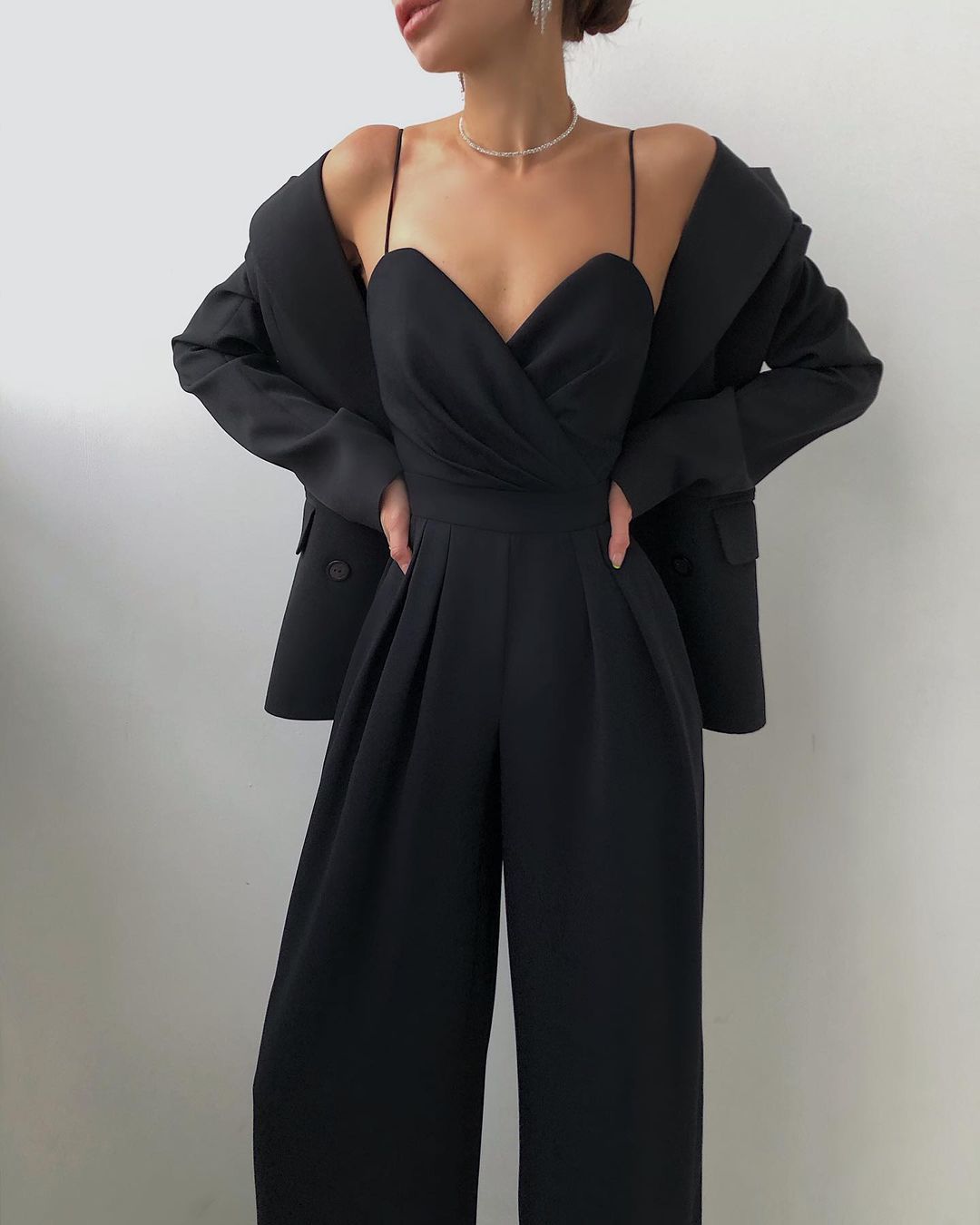 Chic Wide-Leg Culotte Jumpsuit | ventumra