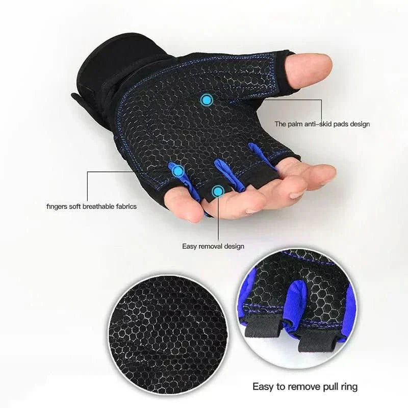 Grip gloves with wrist support for workouts & cycling | ventumra