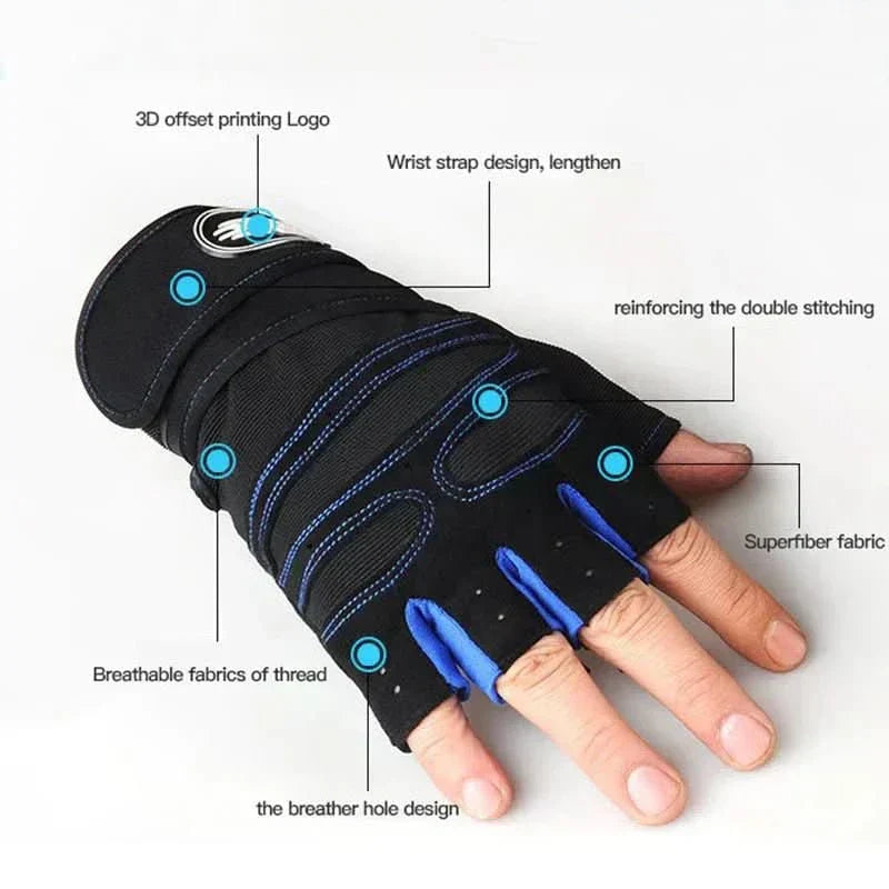 Grip gloves with wrist support for workouts & cycling | ventumra