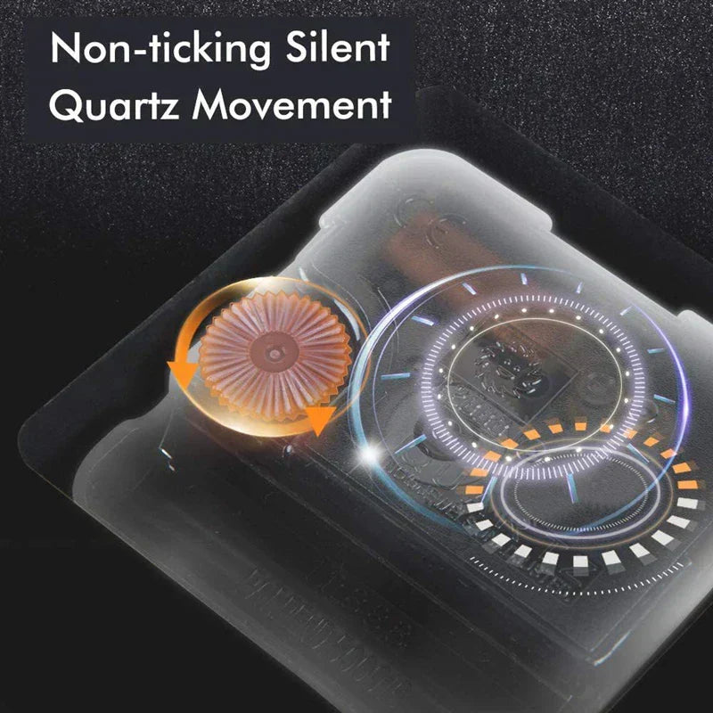 Silent Wall Clock Made of Acrylic and Wood | ventumra