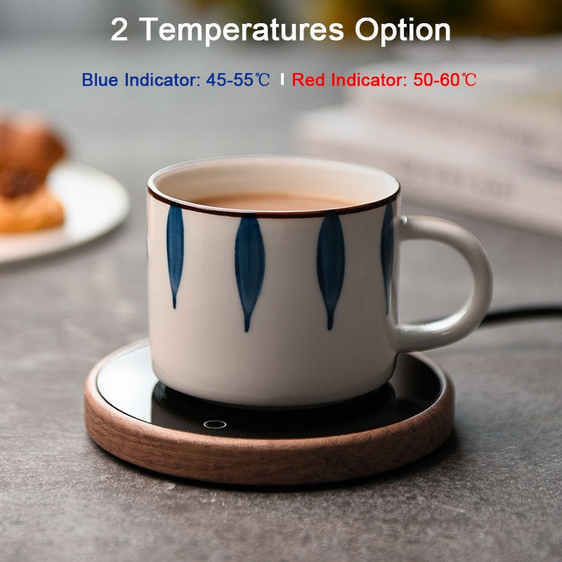 Ceramic Mug Warmer Coaster with Temp Control | ventumra