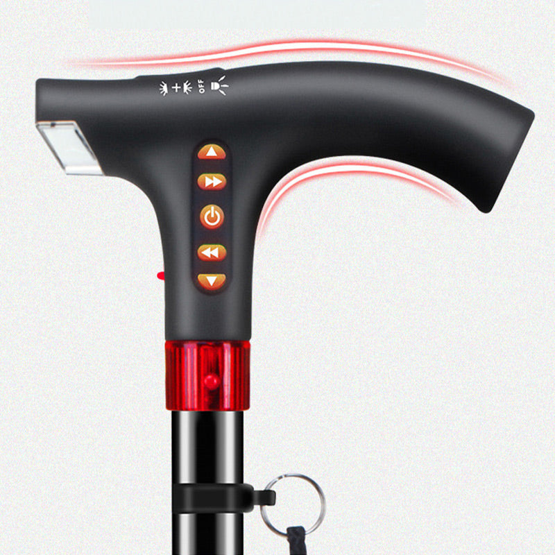 Smart Walking Stick LED Light Radio & Alert Function Adjustable | ventumra