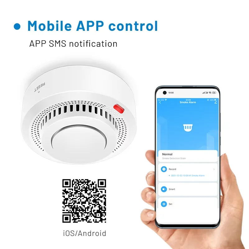 Smart WiFi Smoke Alarm, 85dB Loud Alert | ventumra