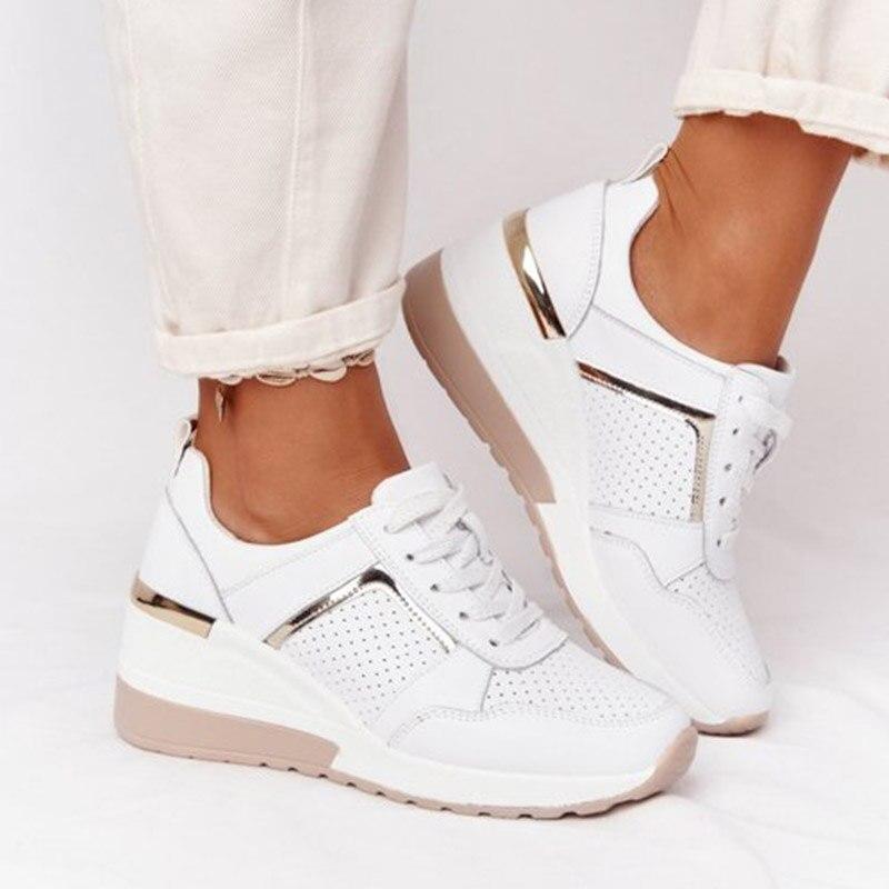 Women's Arch Support Wedge Sneakers | ventumra