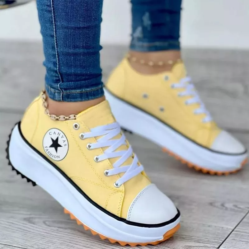 Women's Canvas Platform Sneakers | ventumra