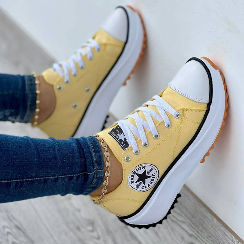 Women's Canvas Platform Sneakers | ventumra