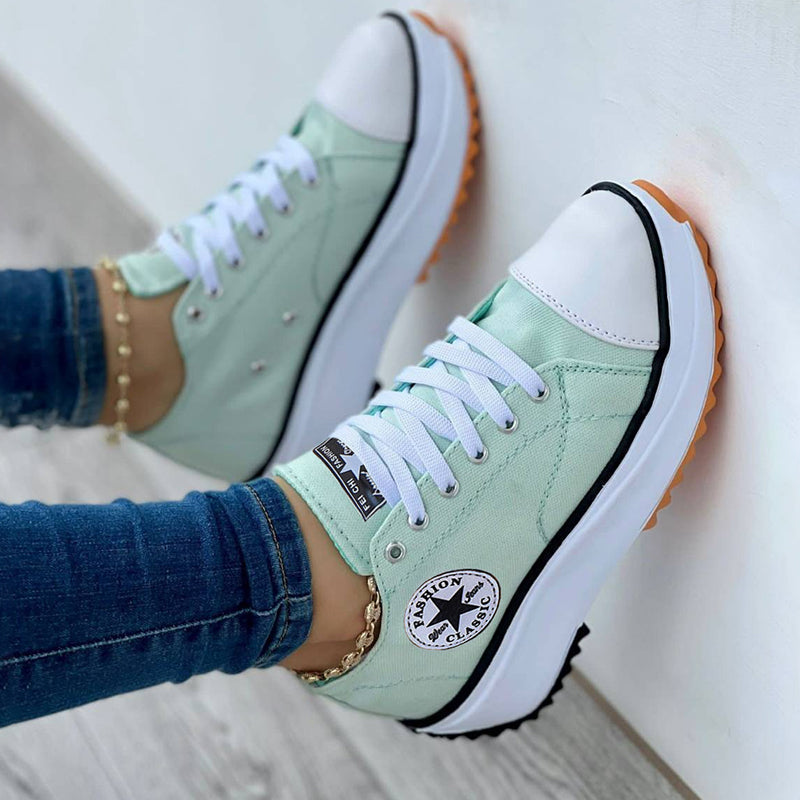 Women's Canvas Platform Sneakers | ventumra