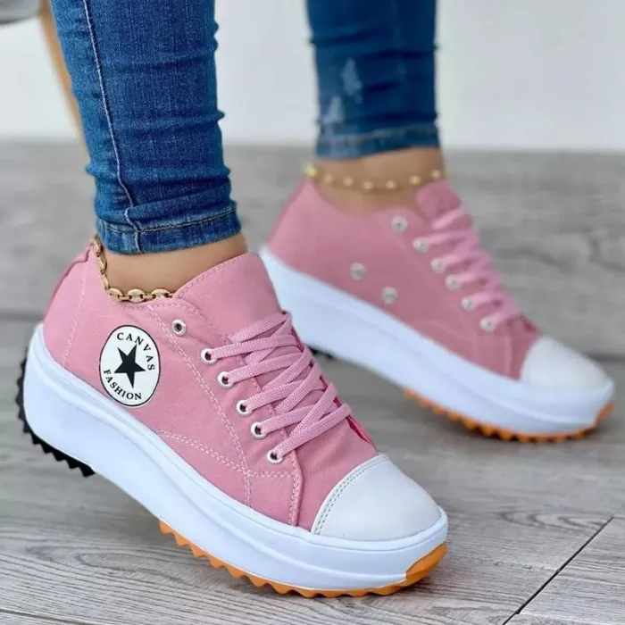 Women's Canvas Platform Sneakers | ventumra
