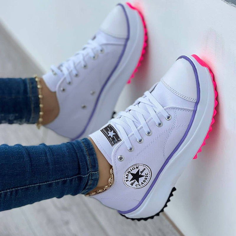 Women's Canvas Platform Sneakers | ventumra