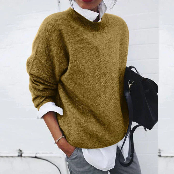 Women's Cozy Essential Knit Sweater | ventumra