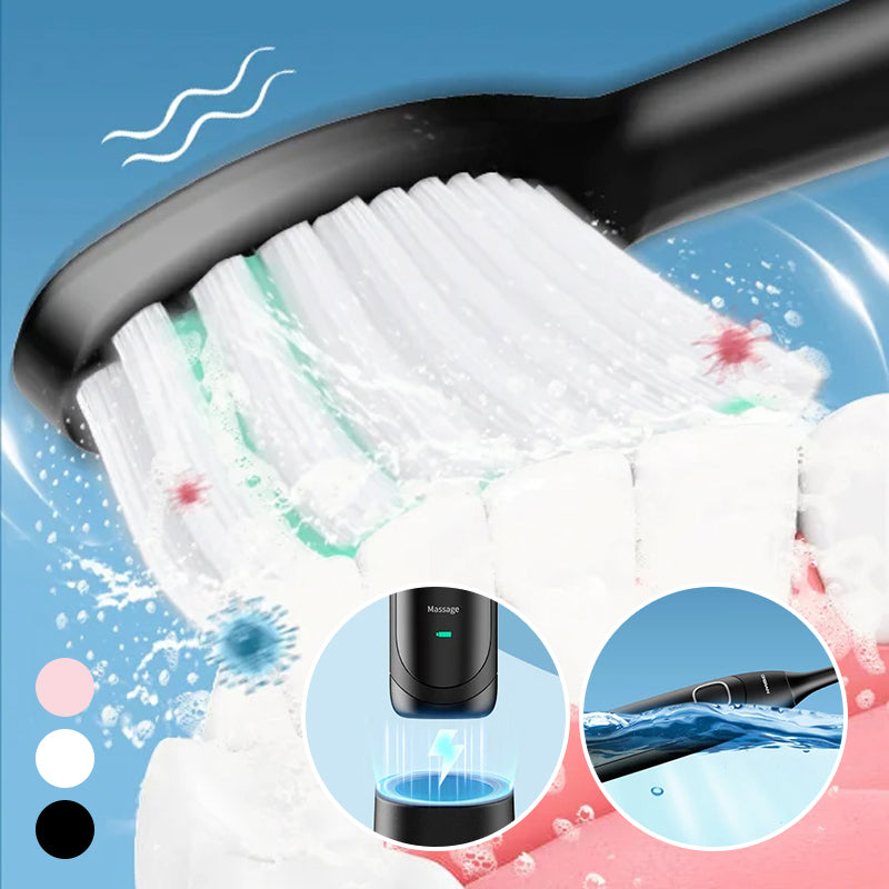 Sonic Electric Toothbrush 6 Modes & IPX7 Waterproof White, Black, Pink | ventumra