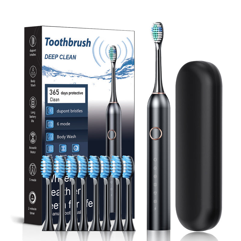 Sonic Electric Toothbrush 6 Modes & IPX7 Waterproof White, Black, Pink | ventumra