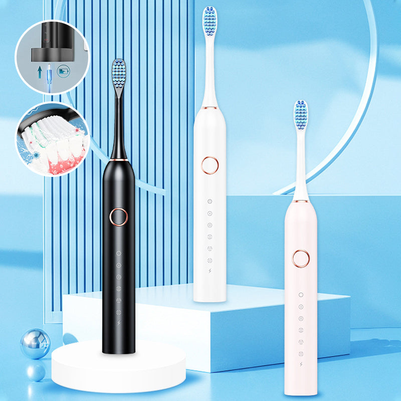 Sonic Electric Toothbrush 6 Modes & IPX7 Waterproof White, Black, Pink | ventumra