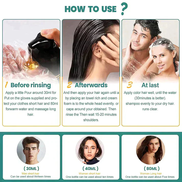 SORT HAIR COLOR SHAMPOO (AYURVEDIC WITHOUT SIDE EFFECTS) | ventumra