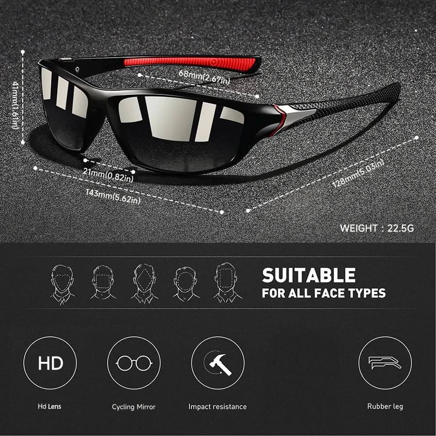 Sport Sunglasses with Polarized Lenses & UV400 Protection | ventumra
