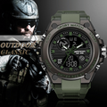 Sporty Dual Display Men's Watch Waterproof, Luminous | ventumra