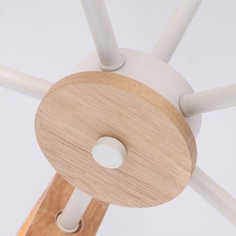 Geometric Wood Sputnik Chandelier | ventumra