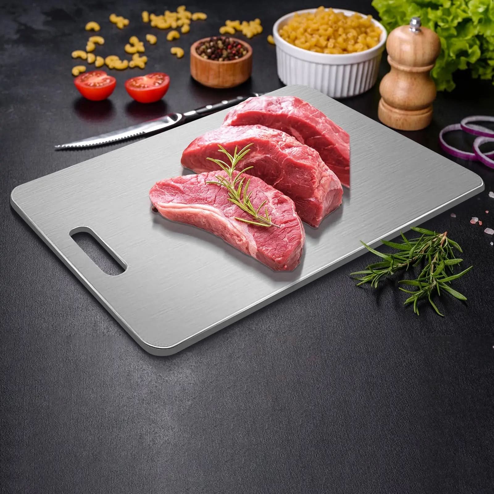 Stainless Steel Cutting Board for Professionals & Home Cooks | ventumra