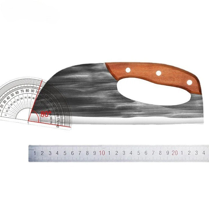 Forged Chef's Knife - Steel Blade, Wooden Handle | ventumra