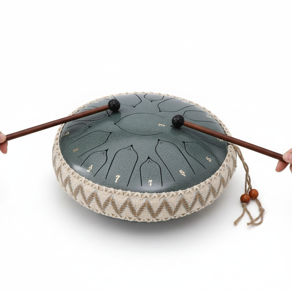 Steel Tongue Drum - C Major Tuned Percussion with Mallets & Bag | ventumra