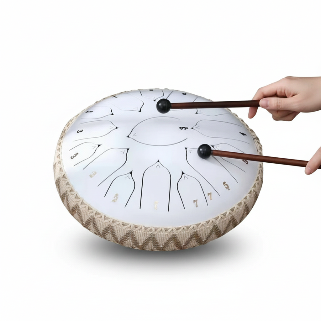 Steel Tongue Drum - C Major Tuned Percussion with Mallets & Bag | ventumra