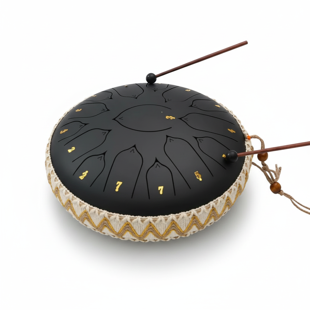 Steel Tongue Drum - C Major Tuned Percussion with Mallets & Bag | ventumra