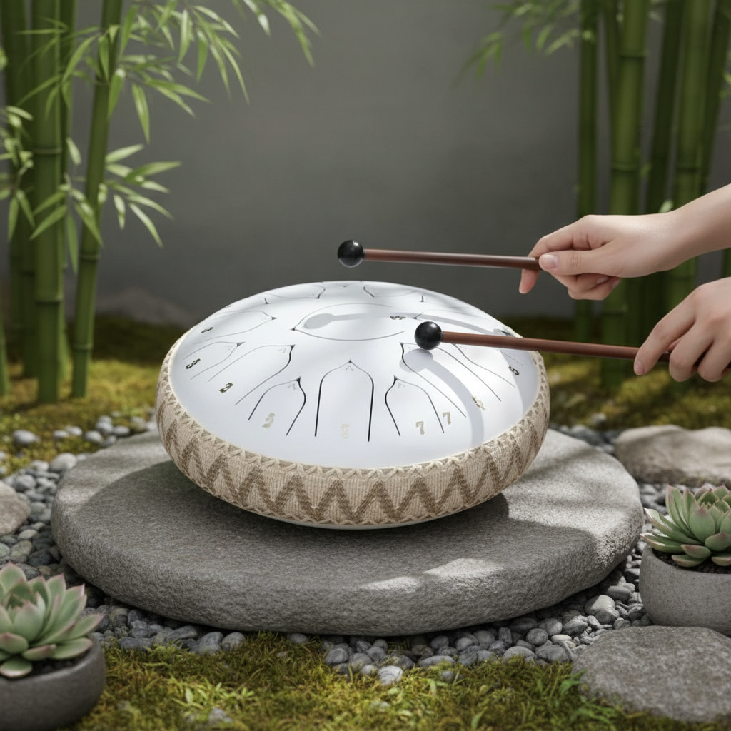 Steel Tongue Drum - C Major Tuned Percussion with Mallets & Bag | ventumra