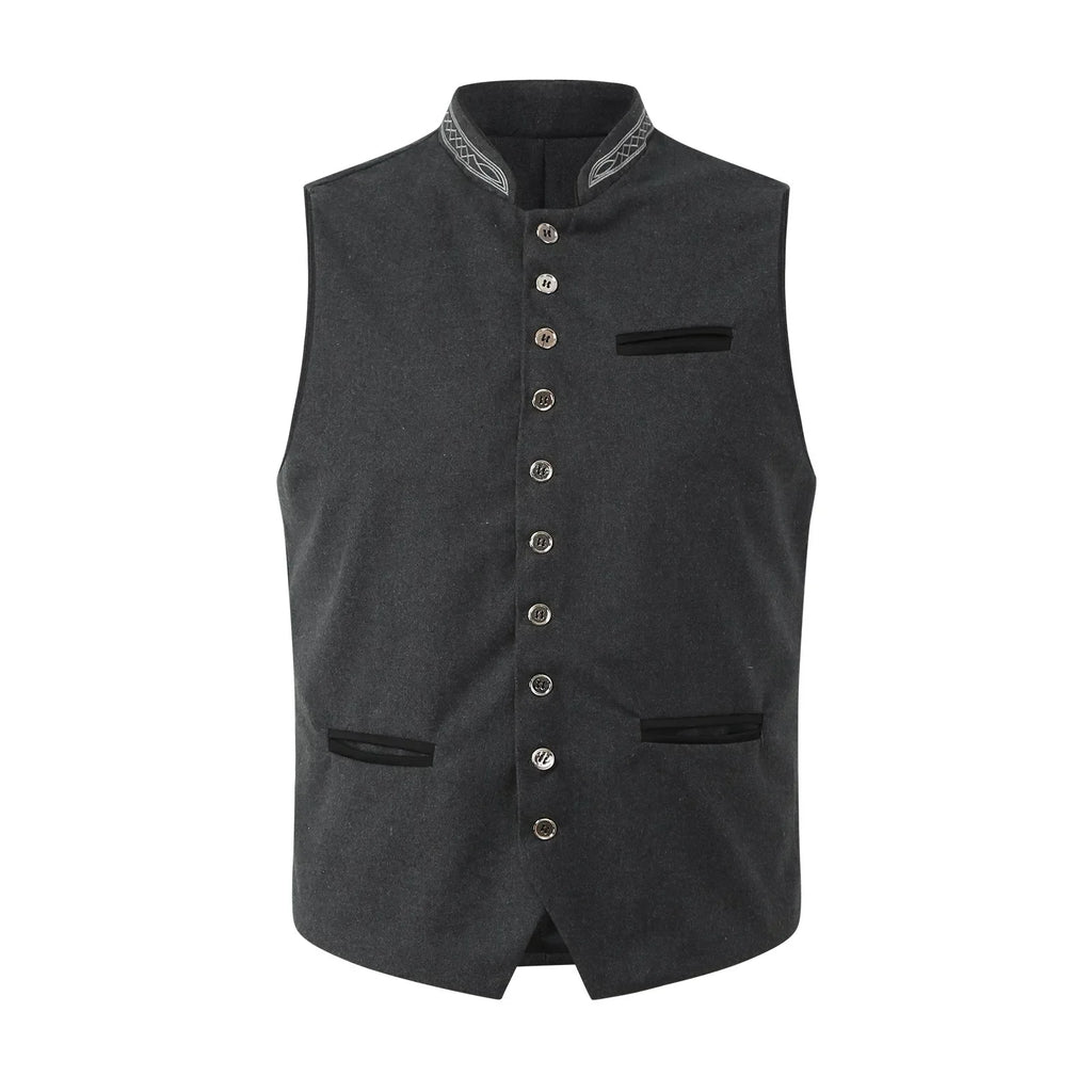 Men's Classic Embroidered Vest | ventumra