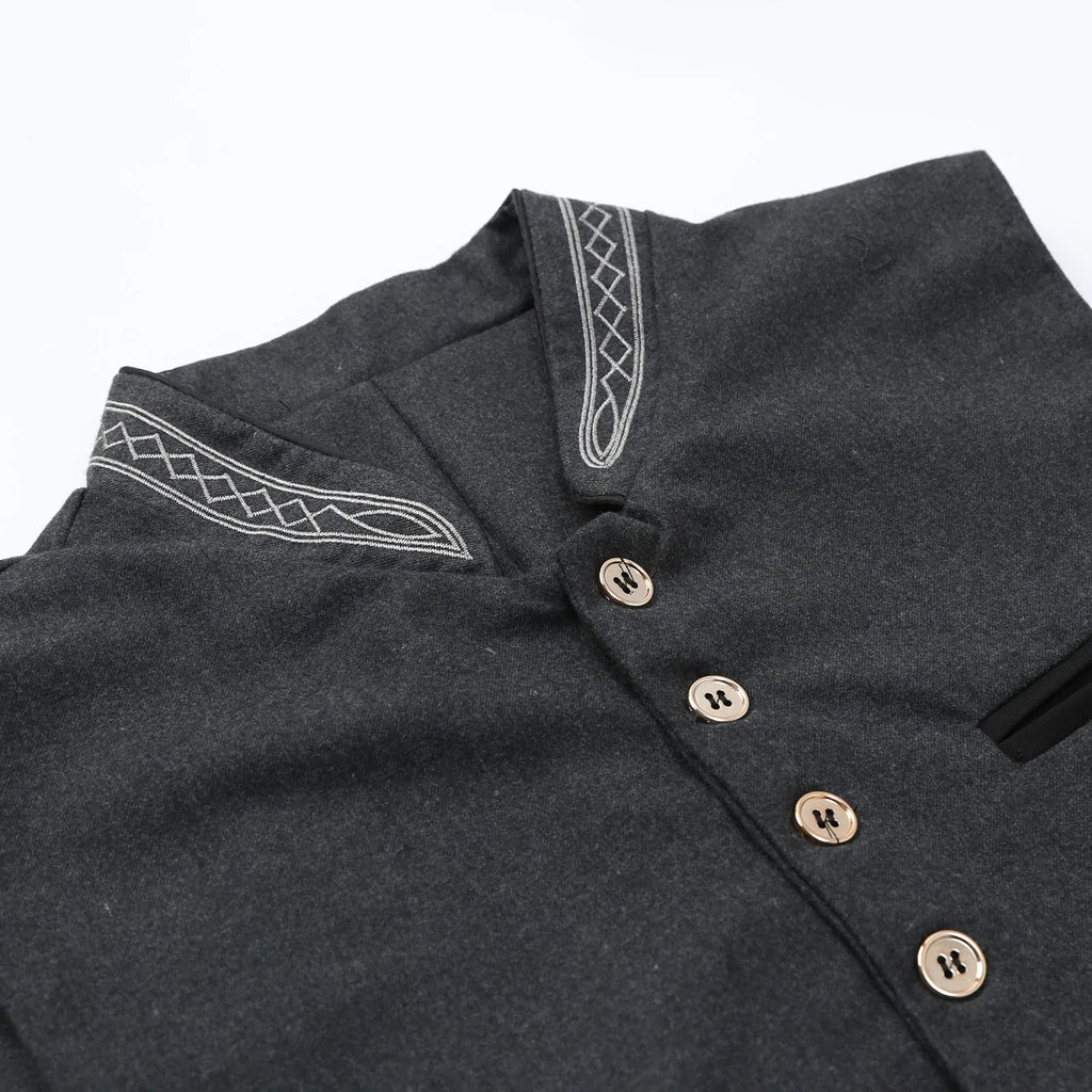 Men's Classic Embroidered Vest | ventumra