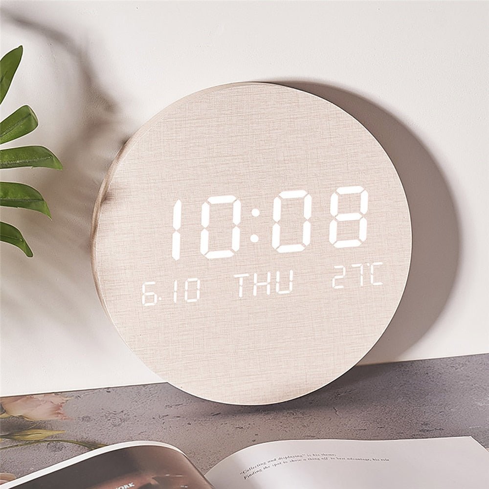 Svenna Digital Clock Minimalist Scandinavian Design | ventumra