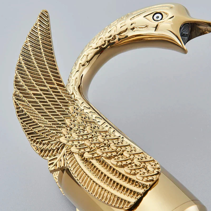 Swan Single Handle Golden Basin Faucet | ventumra