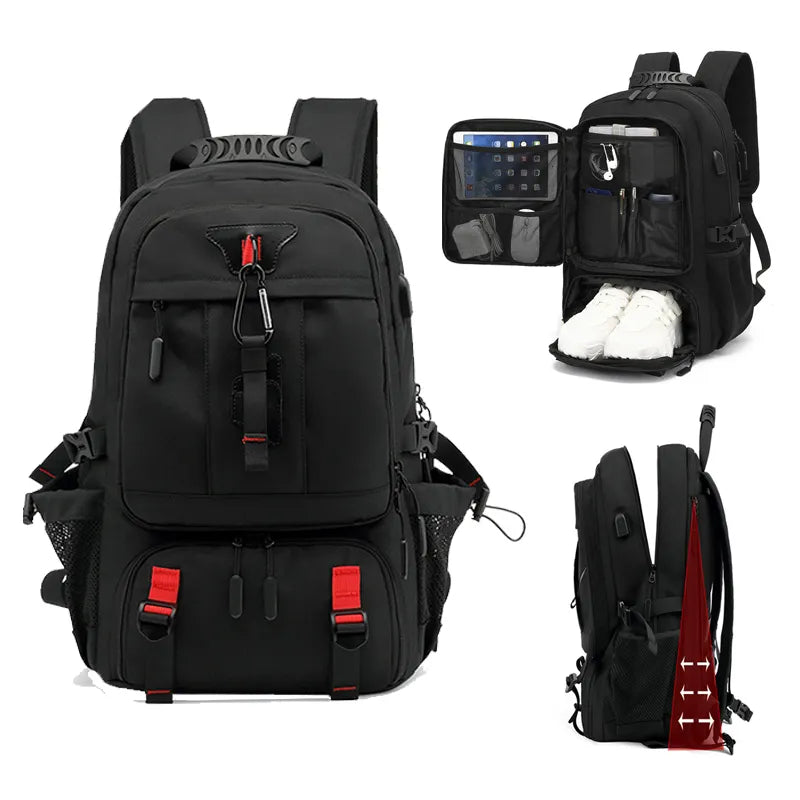 Tech Trek Pro 50-80L – The ultimate backpack with USB charging Durable and spacious | ventumra