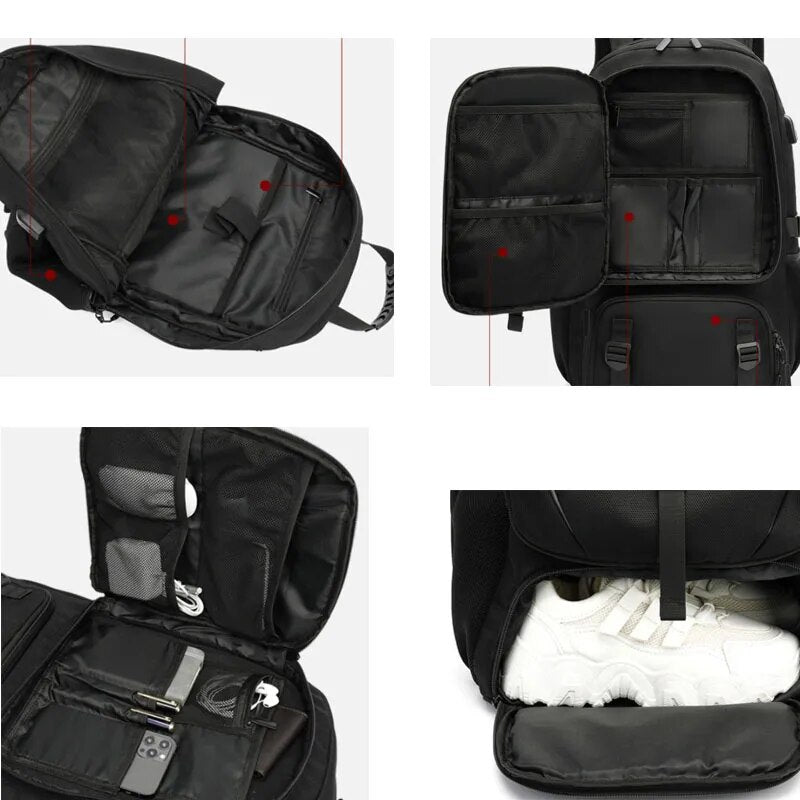 Tech Trek Pro 50-80L – The ultimate backpack with USB charging Durable and spacious | ventumra