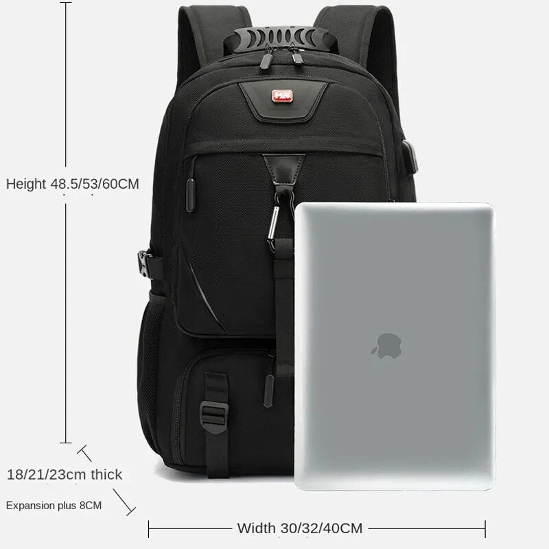 Tech Trek Pro 50-80L – The ultimate backpack with USB charging Durable and spacious | ventumra